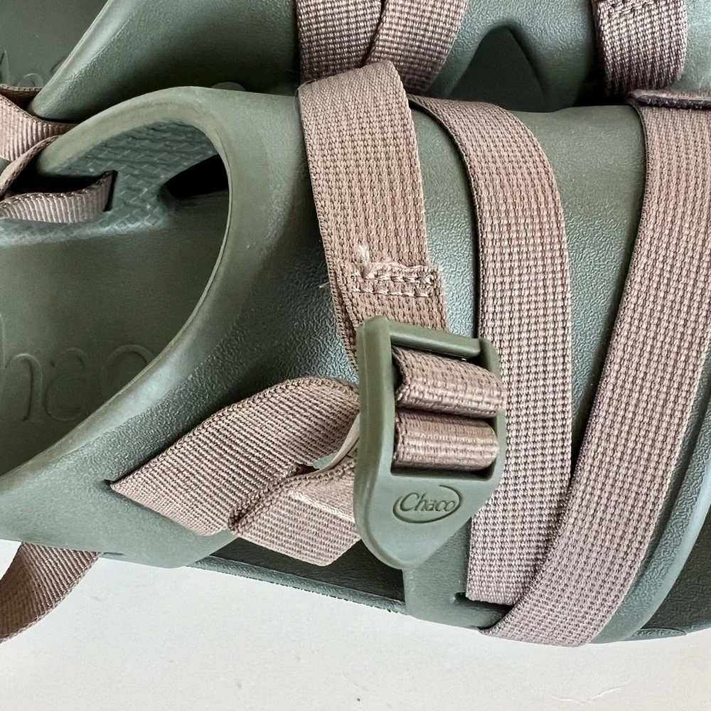 Chaco Men’s Chillos Slip On Sport Slide Sandal in Moss Green, size 14